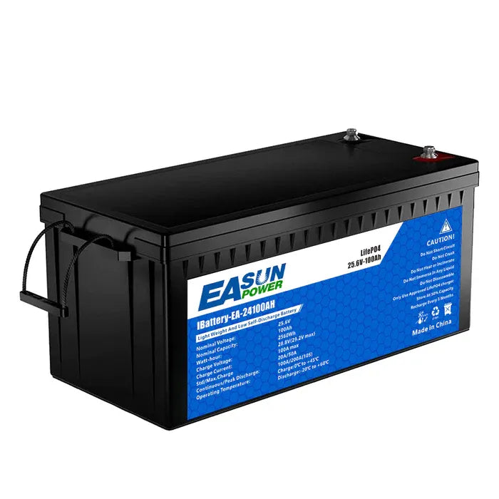 EASUN POWER LiFePO4-akku 12V/24V – 100Ah ja 300Ah