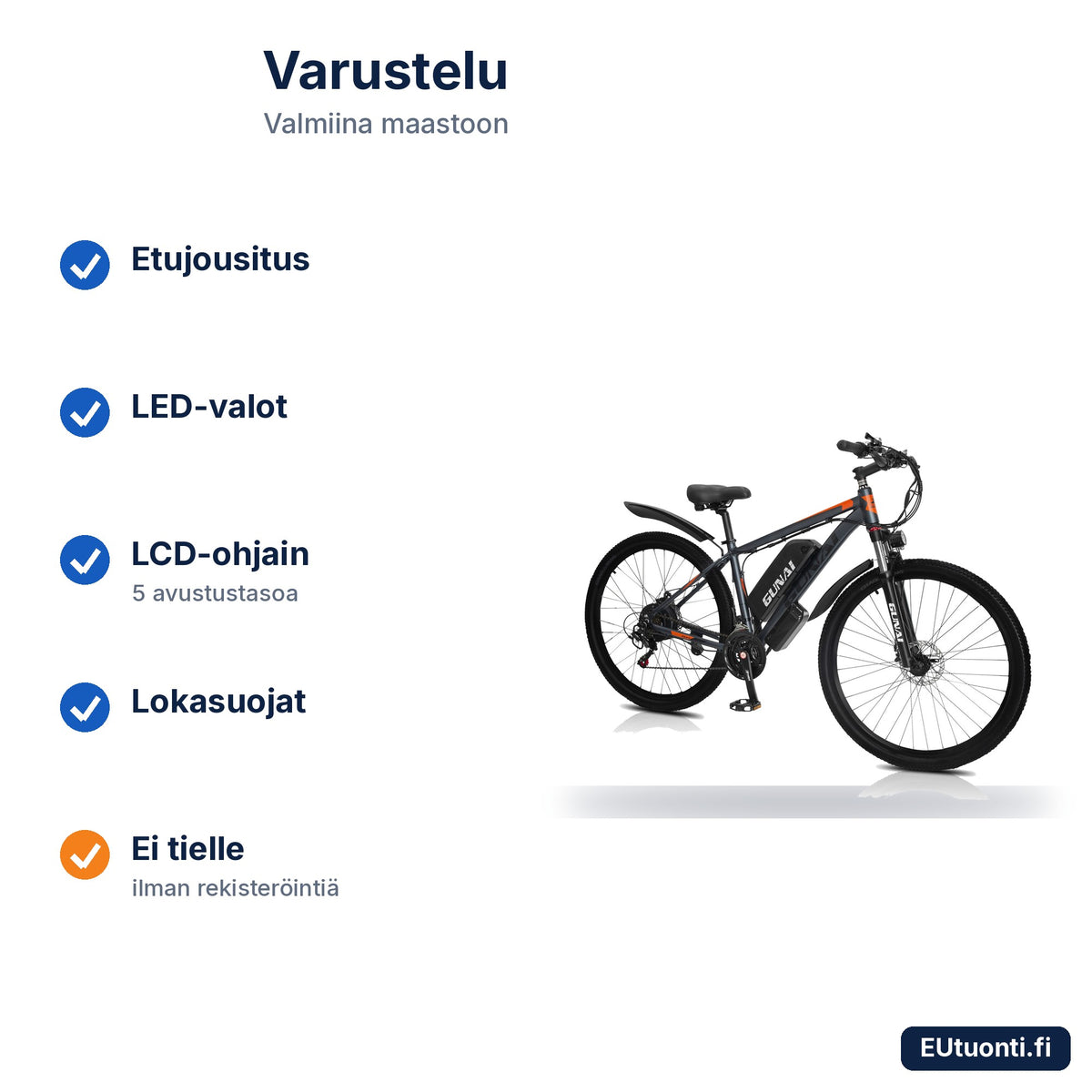 GUNAI GN29 varustelu
