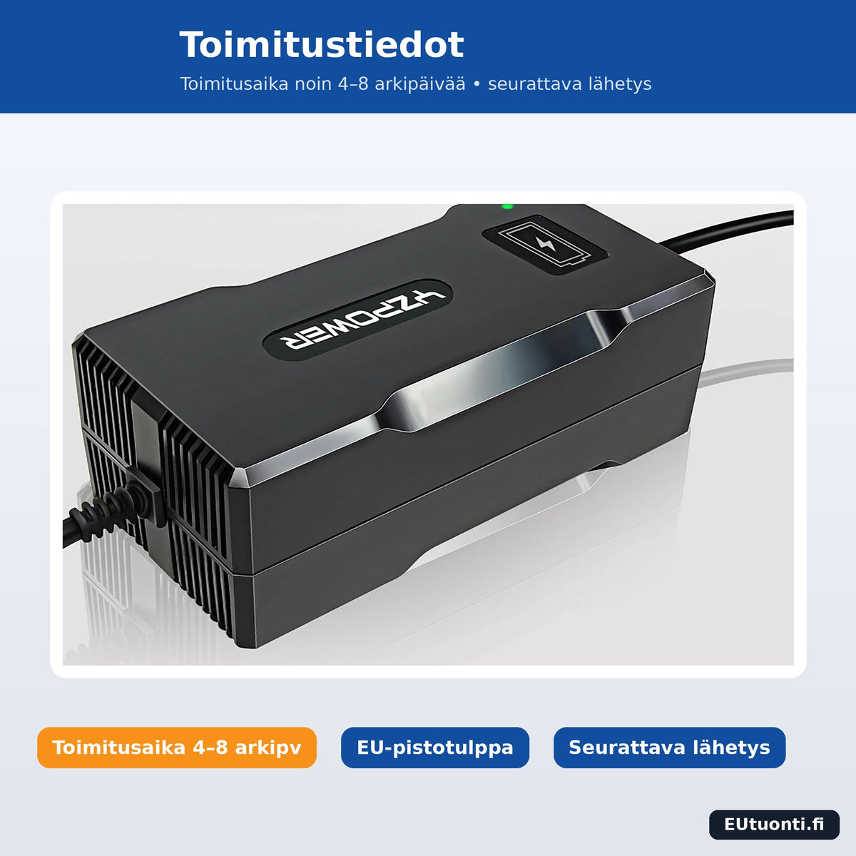 Laturin toimitustiedot