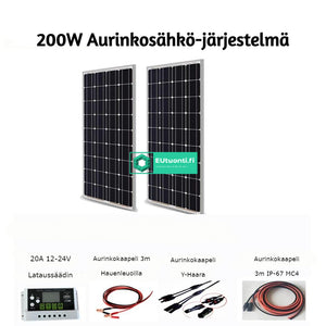 Aurinkojärjestelmä 100W/200W Aurinkopaneeli