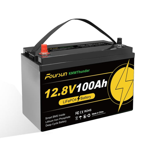 LiFePO4-akku 12 V 100 Ah Foursun – LiFePO4 vai AGM -vertailu
