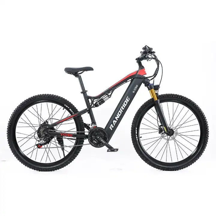 Randride 1000W Täysjousitettu Sähköpyörä Ilmaiskunvaimennuksella Maastopyörä EMTB Shimano