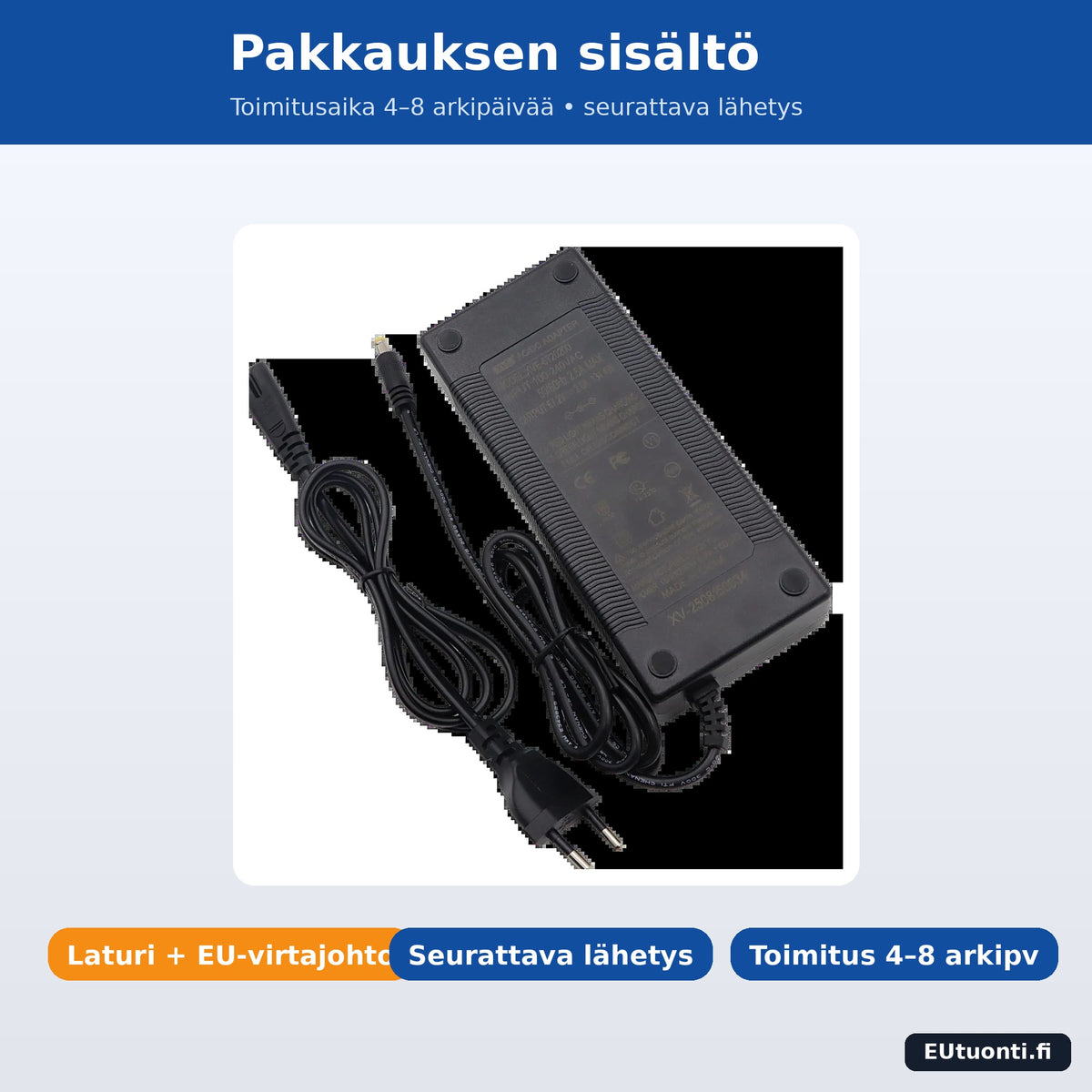 Pakkauksen sisältö ja toimitusaika