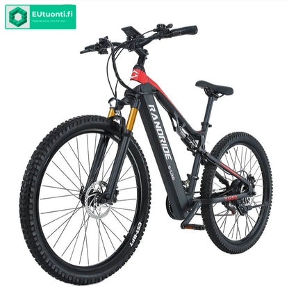 Randride 1000W Täysjousitettu Sähköpyörä Ilmaiskunvaimennuksella Maastopyörä EMTB Shimano