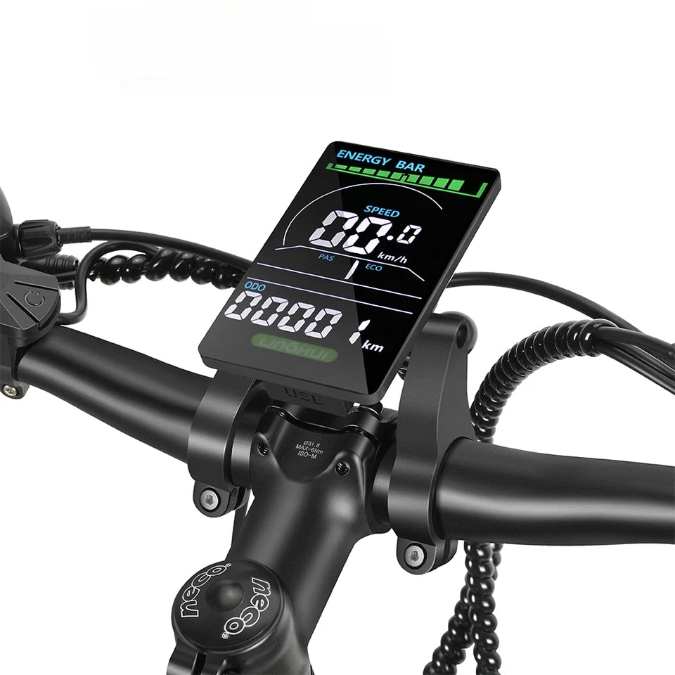 Randride 1000W Täysjousitettu Sähköpyörä Ilmaiskunvaimennuksella Maastopyörä EMTB Shimano