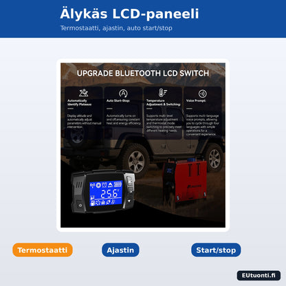 Diesel ilmalämmittimen LCD-paneeli termostaatilla ja ajastimella
