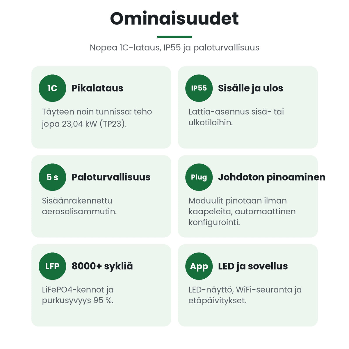 Dyness Tower Pro ominaisuudet