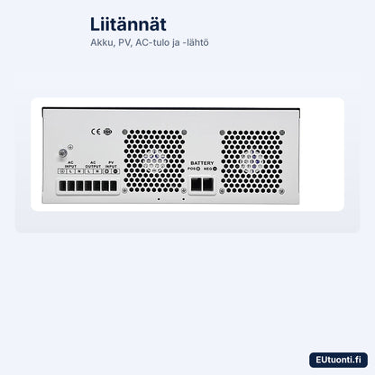 EASUN hybridi-invertteri 6,2 kW liitännät