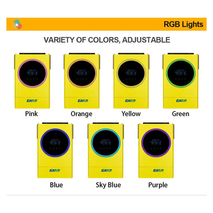 EASUN invertterin RGB-valorenkaan värivaihtoehdot