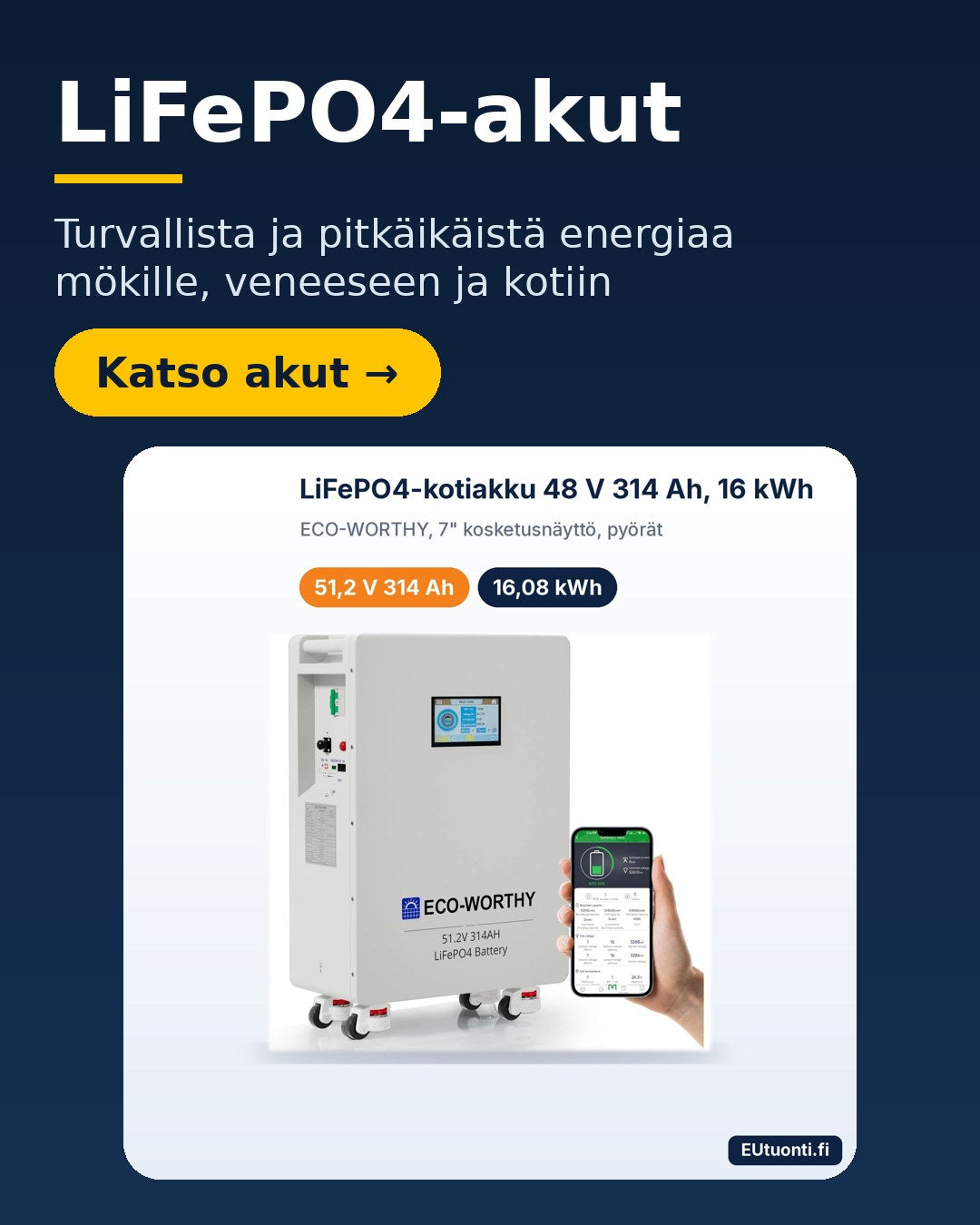 LiFePO4-akut