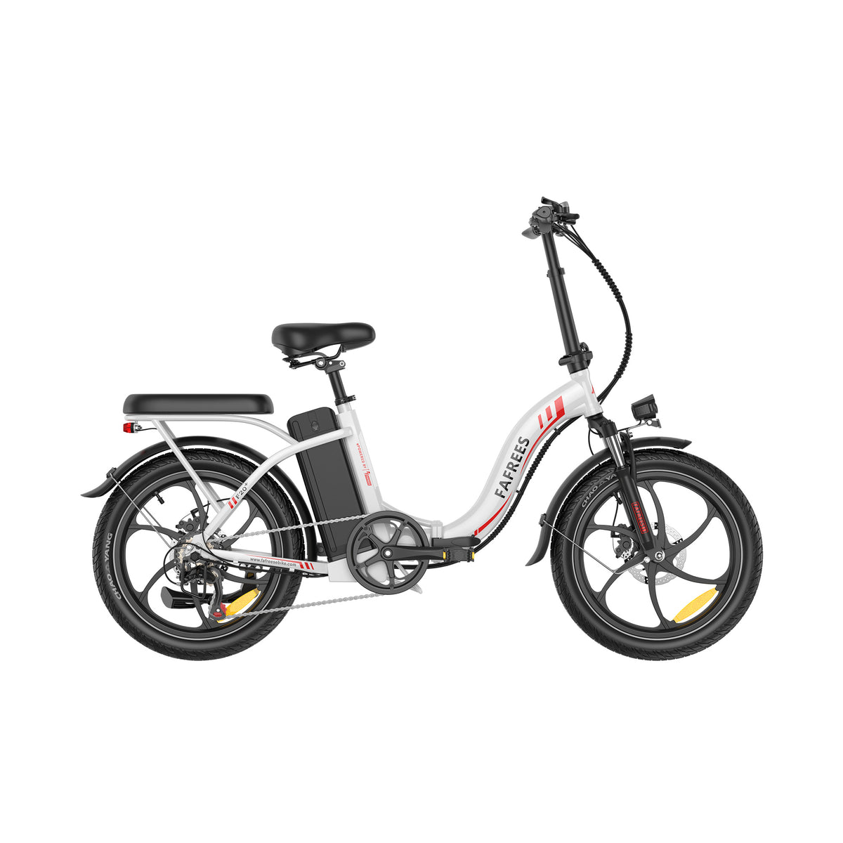 Fafrees F20+ valkoinen taitettava fatbike