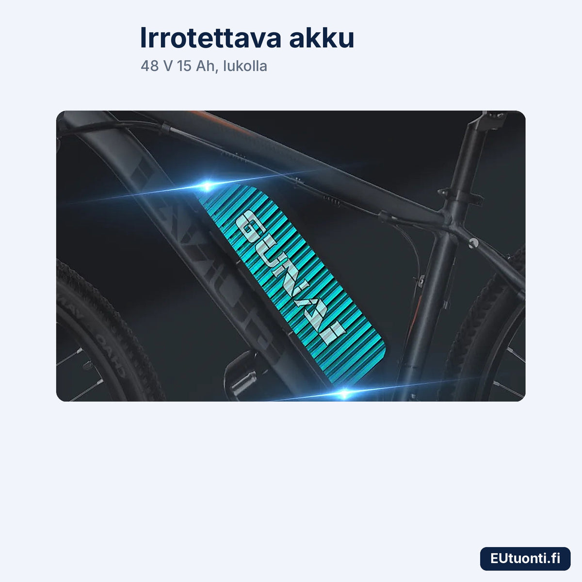 GUNAI GN29 irrotettava akku