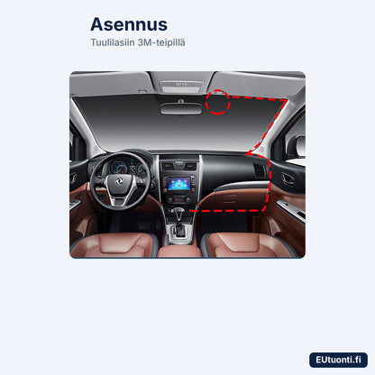 DDPAI-autokameran asennus tuulilasiin