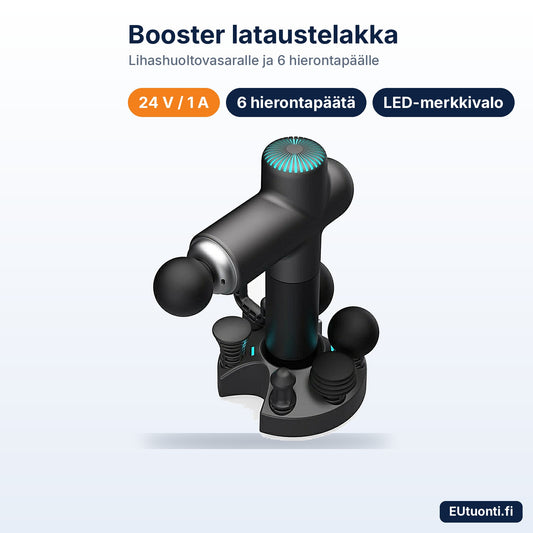 Booster lataustelakka lihashuoltovasaralle