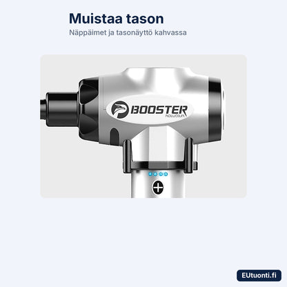 Booster E-Cool näppäimet ja tasonäyttö