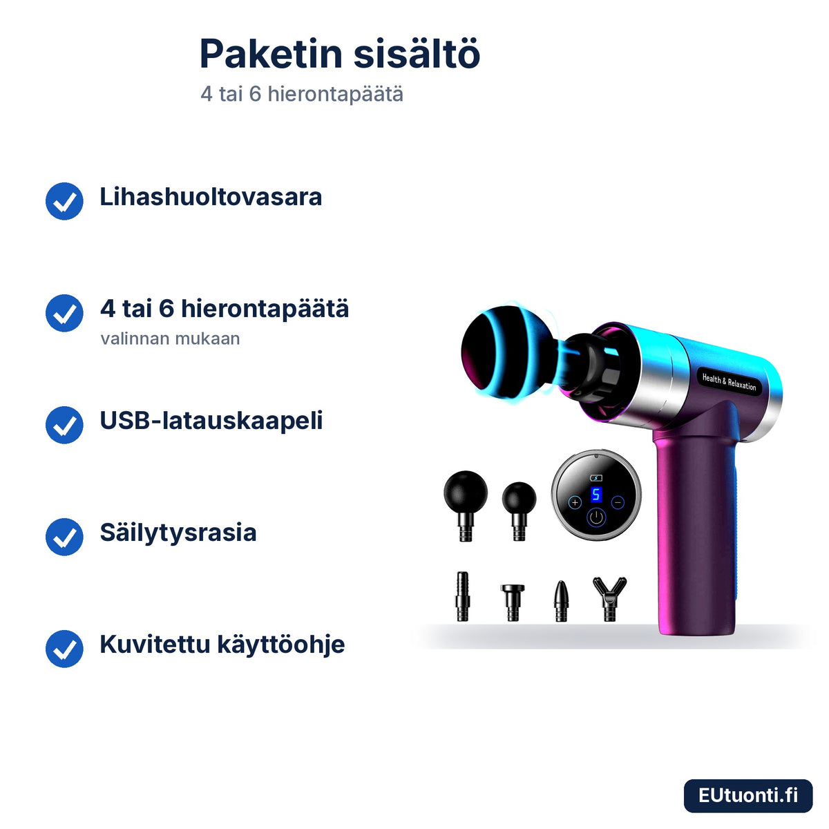 Lihashuoltovasaran paketin sisältö