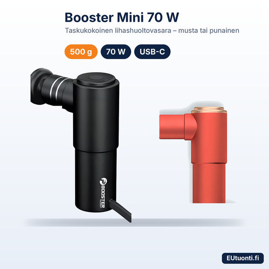 Booster Mini lihashuoltovasara musta ja punainen