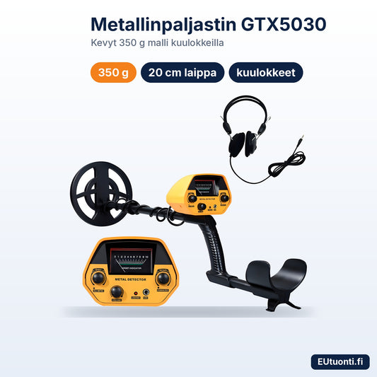 Metallinpaljastin GTX5030 ja kuulokkeet