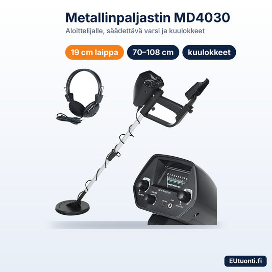 Metallinpaljastin MD4030 ja kuulokkeet