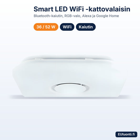 Smart LED WiFi -kattovalaisin Bluetooth-kaiuttimella