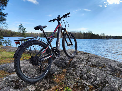 Randride 1000W Täysjousitettu Sähköpyörä Ilmaiskunvaimennuksella Maastopyörä EMTB Shimano