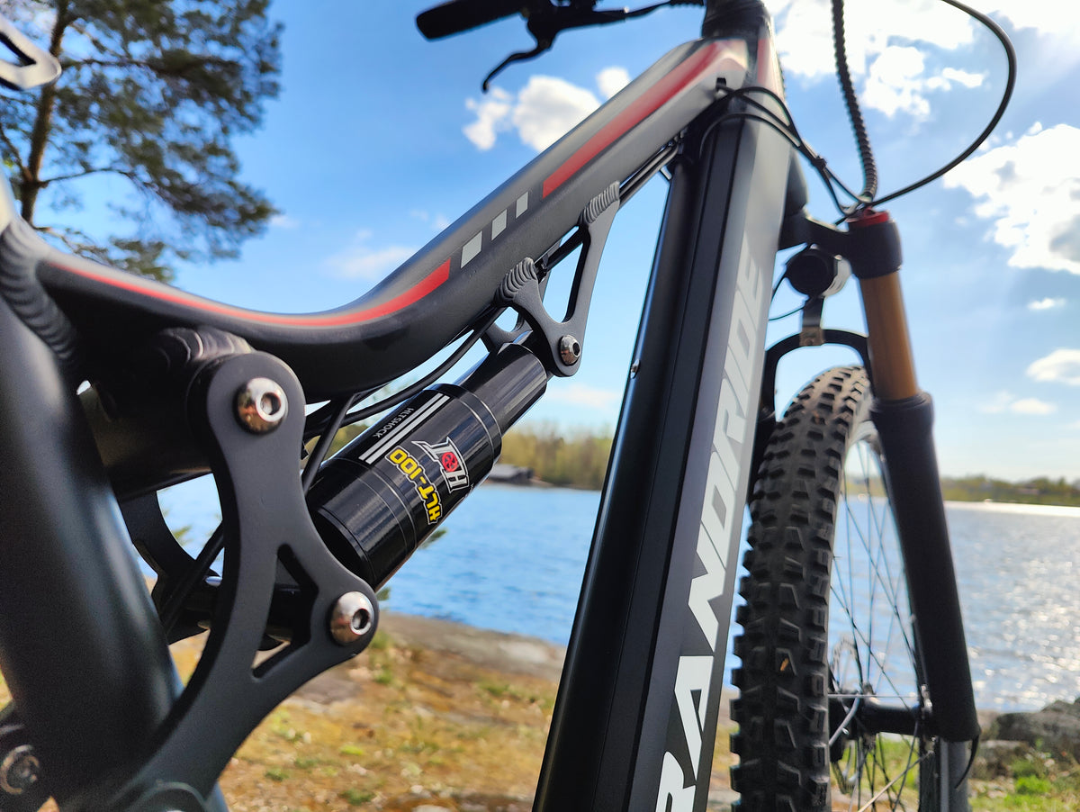 Randride 1000W Täysjousitettu Sähköpyörä Ilmaiskunvaimennuksella Maastopyörä EMTB Shimano