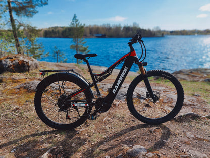 Randride 1000W Täysjousitettu Sähköpyörä Ilmaiskunvaimennuksella Maastopyörä EMTB Shimano