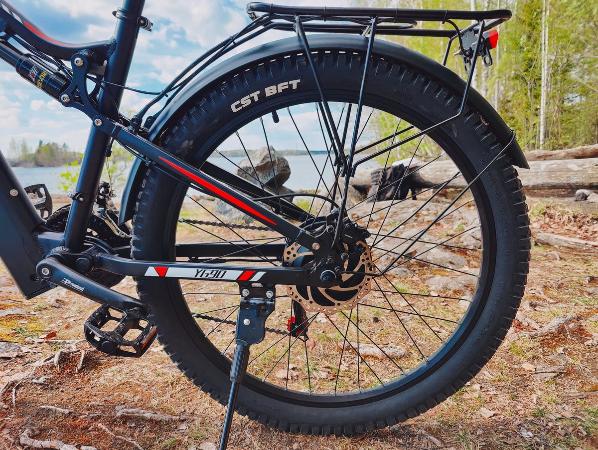 Randride 1000W Täysjousitettu Sähköpyörä Ilmaiskunvaimennuksella Maastopyörä EMTB Shimano