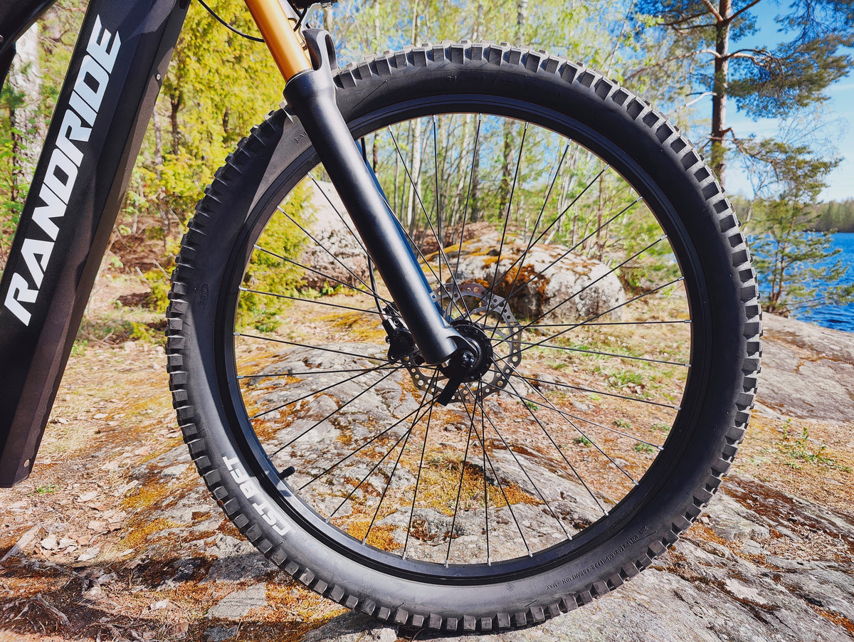 Randride 1000W Täysjousitettu Sähköpyörä Ilmaiskunvaimennuksella Maastopyörä EMTB Shimano