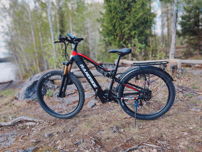 Randride 1000W Täysjousitettu Sähköpyörä Ilmaiskunvaimennuksella Maastopyörä EMTB Shimano