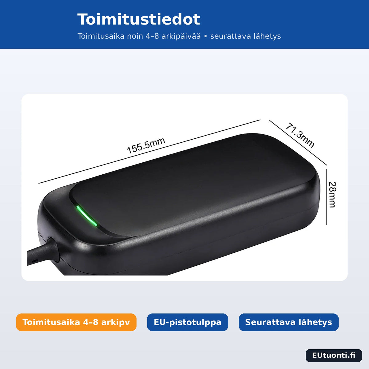 Laturin toimitustiedot