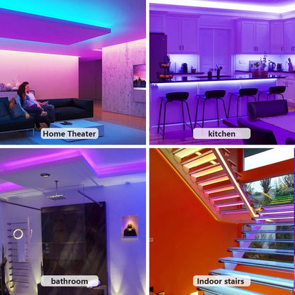 RGB Led-nauha 5/10/15/20/30m Musiikkisynkronointi/Bluetooth
