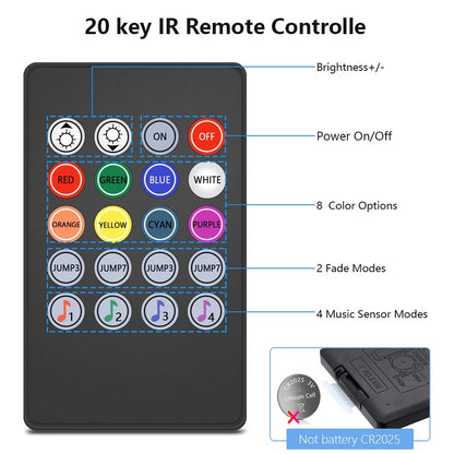 RGB Led-nauha 5/10/15/20/30m Musiikkisynkronointi/Bluetooth