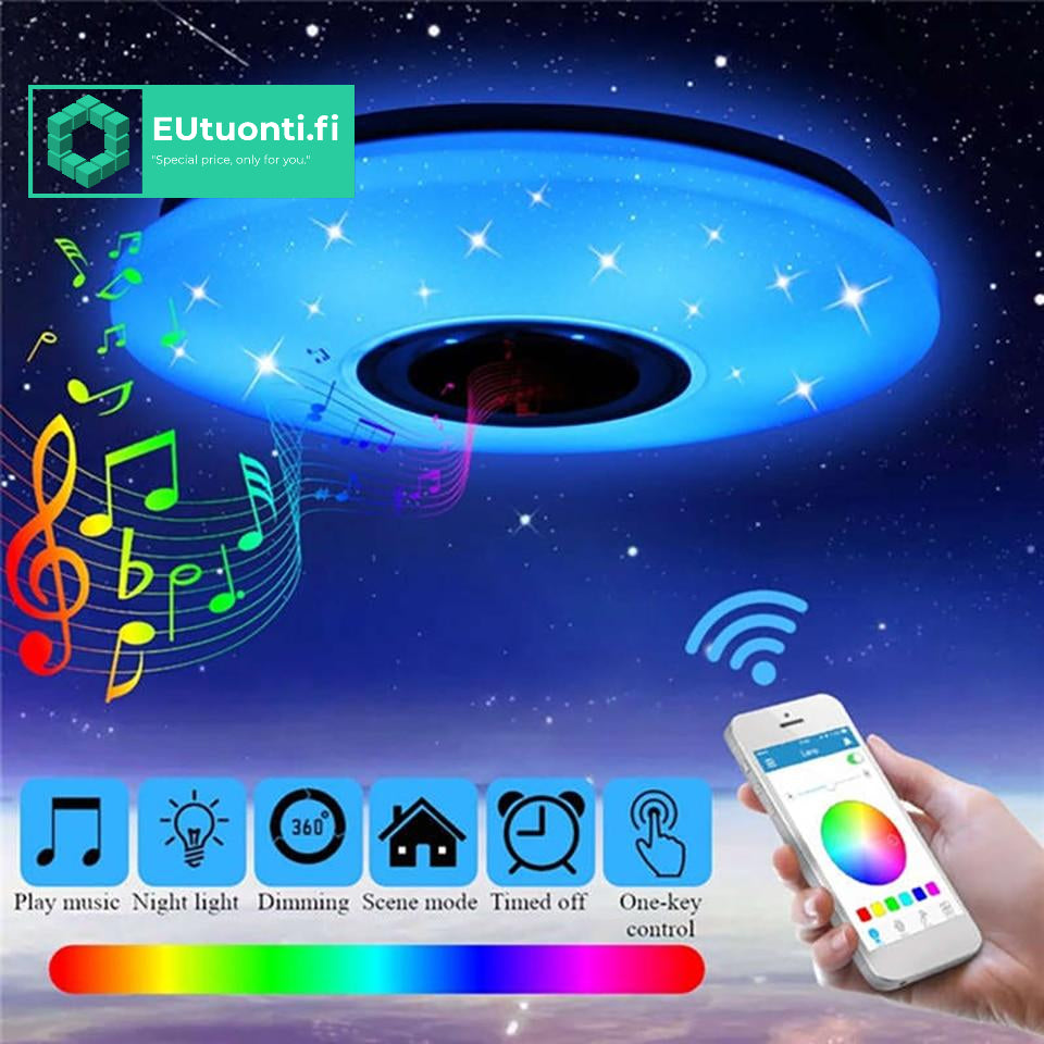 Circle Smart LED Kattovalaisin Bluetooth Kaiuttimella