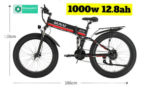 Gunai MX1 Taitettava E-Fatbike 1000W / Sähkömaastopyörä