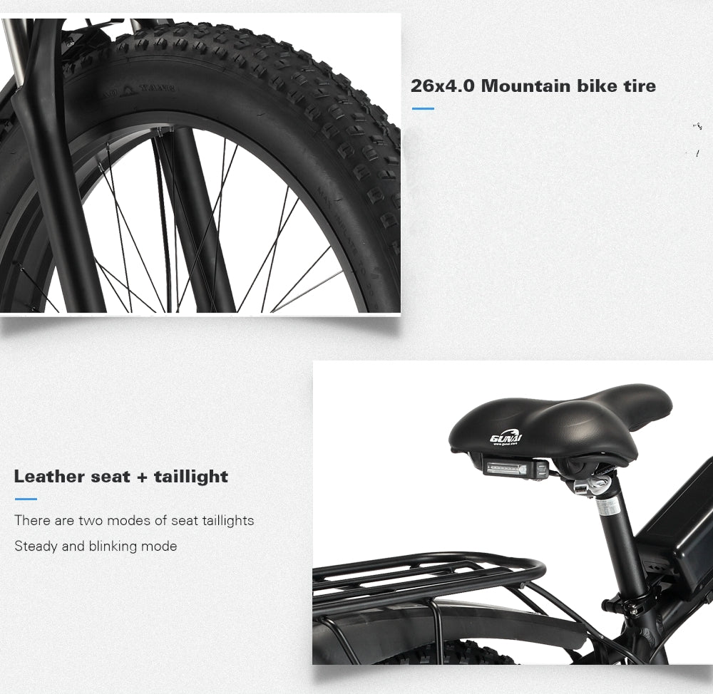 Gunai MX02S Sähkö Fatbike 1000W 26" 17Ah / Sähkömaastopyörä