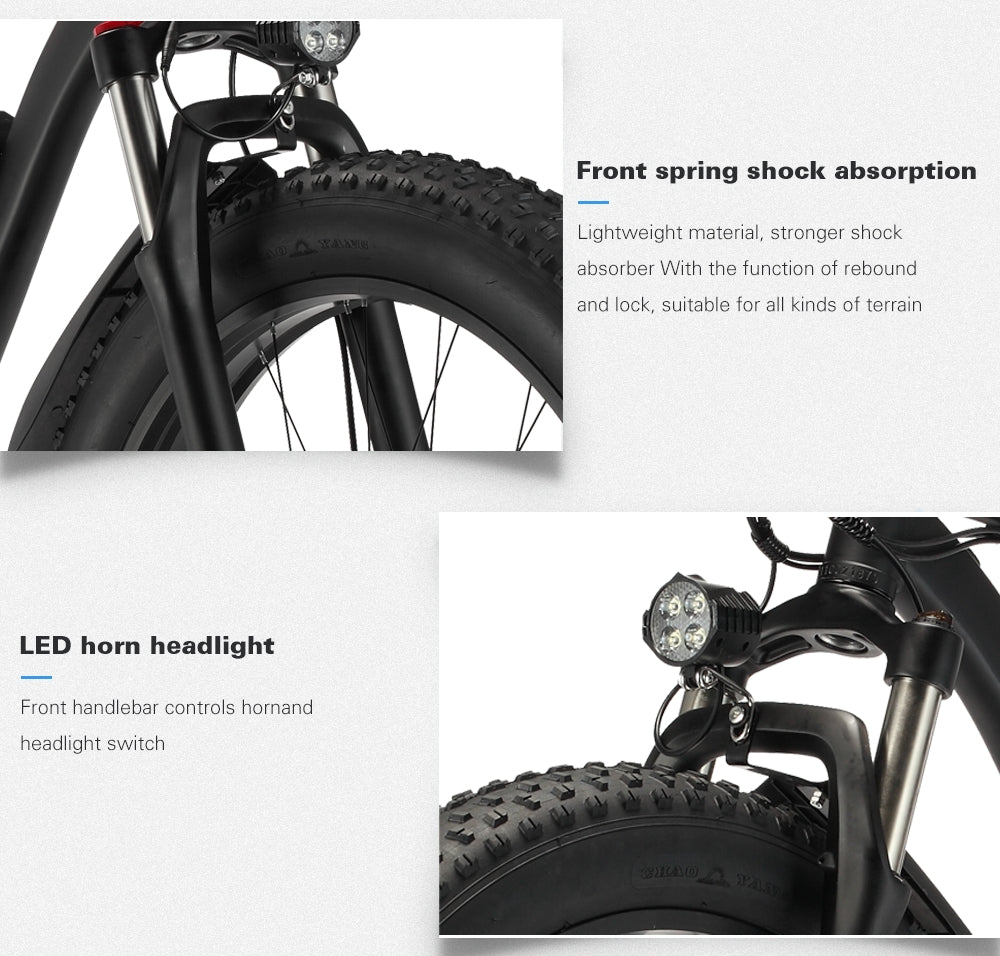 Gunai MX02S Sähkö Fatbike 1000W 26" 17Ah / Sähkömaastopyörä