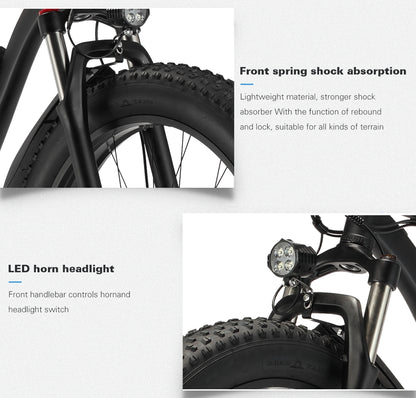 Gunai MX02S Sähkö Fatbike 1000W 26" 17Ah / Sähkömaastopyörä