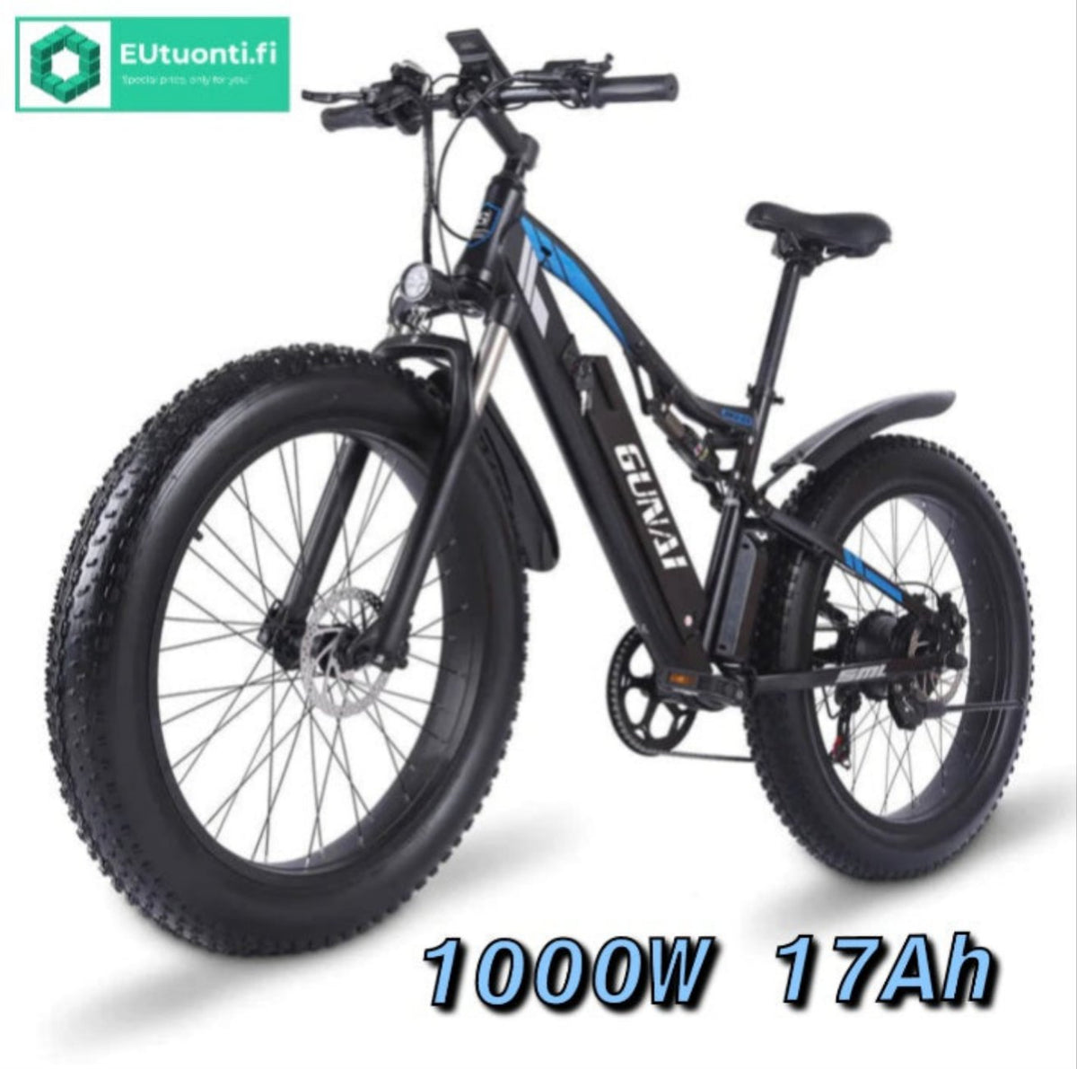 Gunai MX3 Sähkö Fatbike 1000W 26" 17Ah / Sähkömaastopyörä