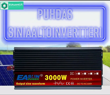 EUtuonti Invertteri puhdas siniaalto 3000w