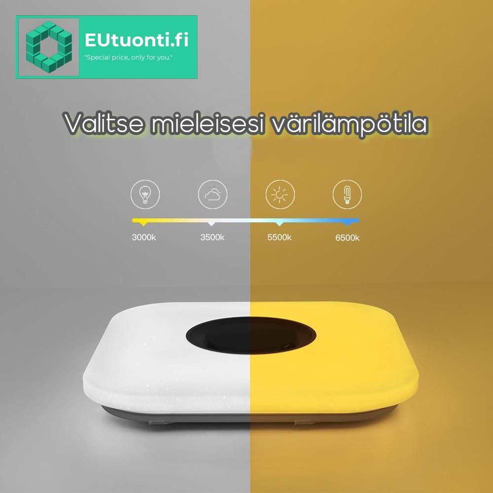 Moderni Smart LED WiFi Kattovalaisin Bluetooth Kaiuttimella