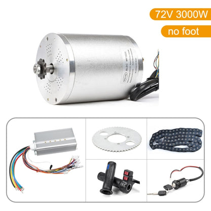 3000W 72V Harjaton Sähkömoottori asennuspaketti Tee-Se-Itse DIY