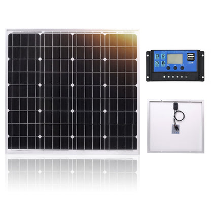 Aurinkopaneeli 10W/20W/30W/40W + USB Säädin 10A